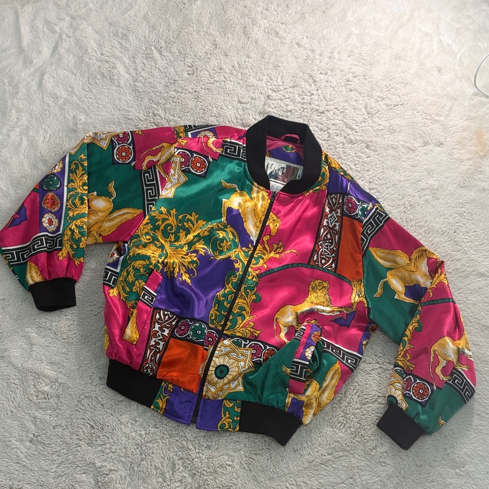 Vtg 80s/90s Active Code Bomber Jacket - image 3
